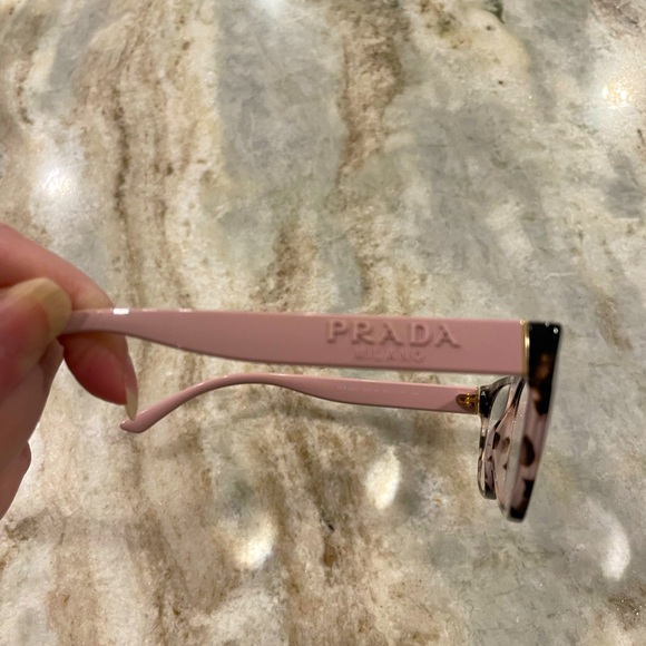 Prada glasses frame made in Italy, model VPR03W ROJ-101, with matching case - Picture 5 of 9